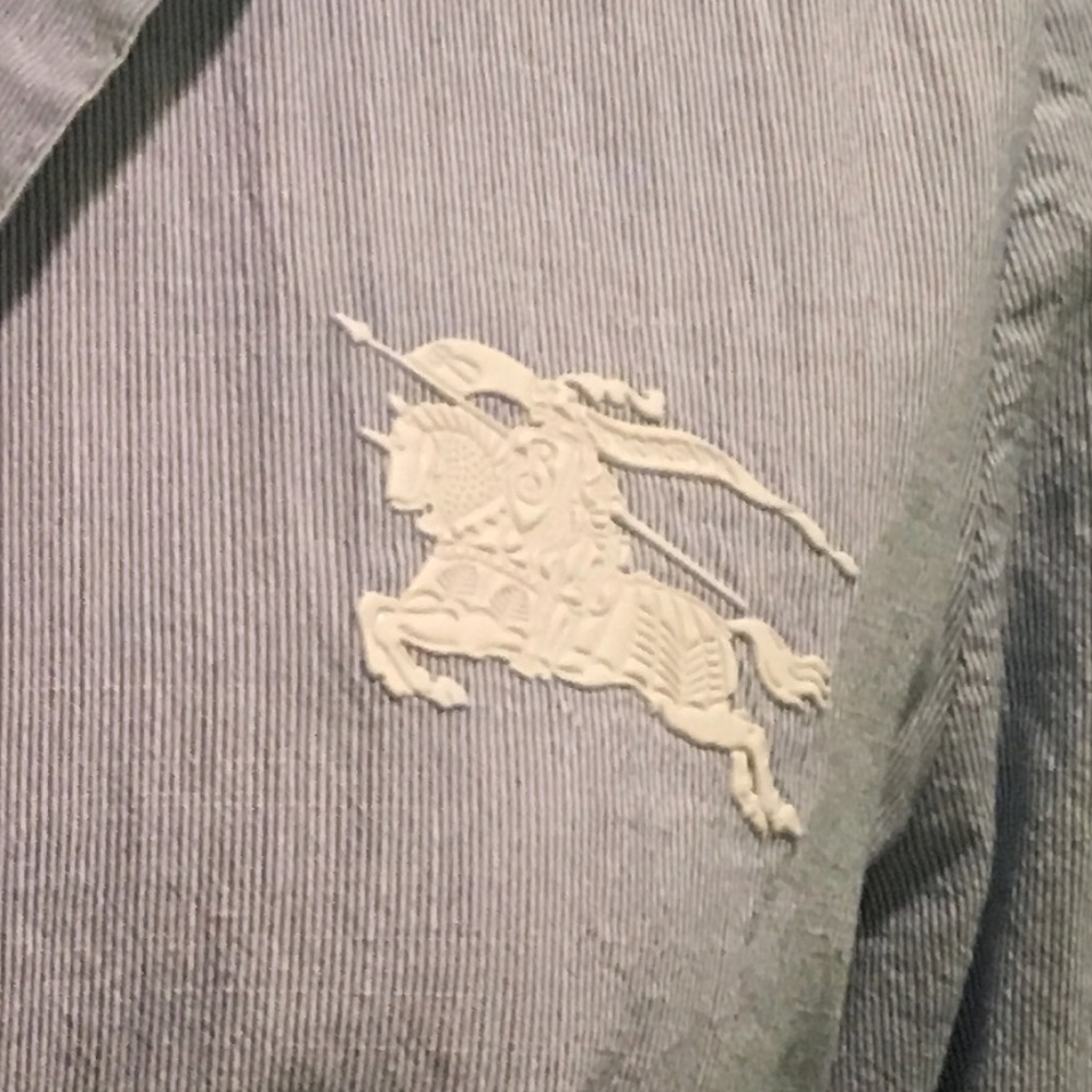 Burberry BRIT lightweight blue button down
